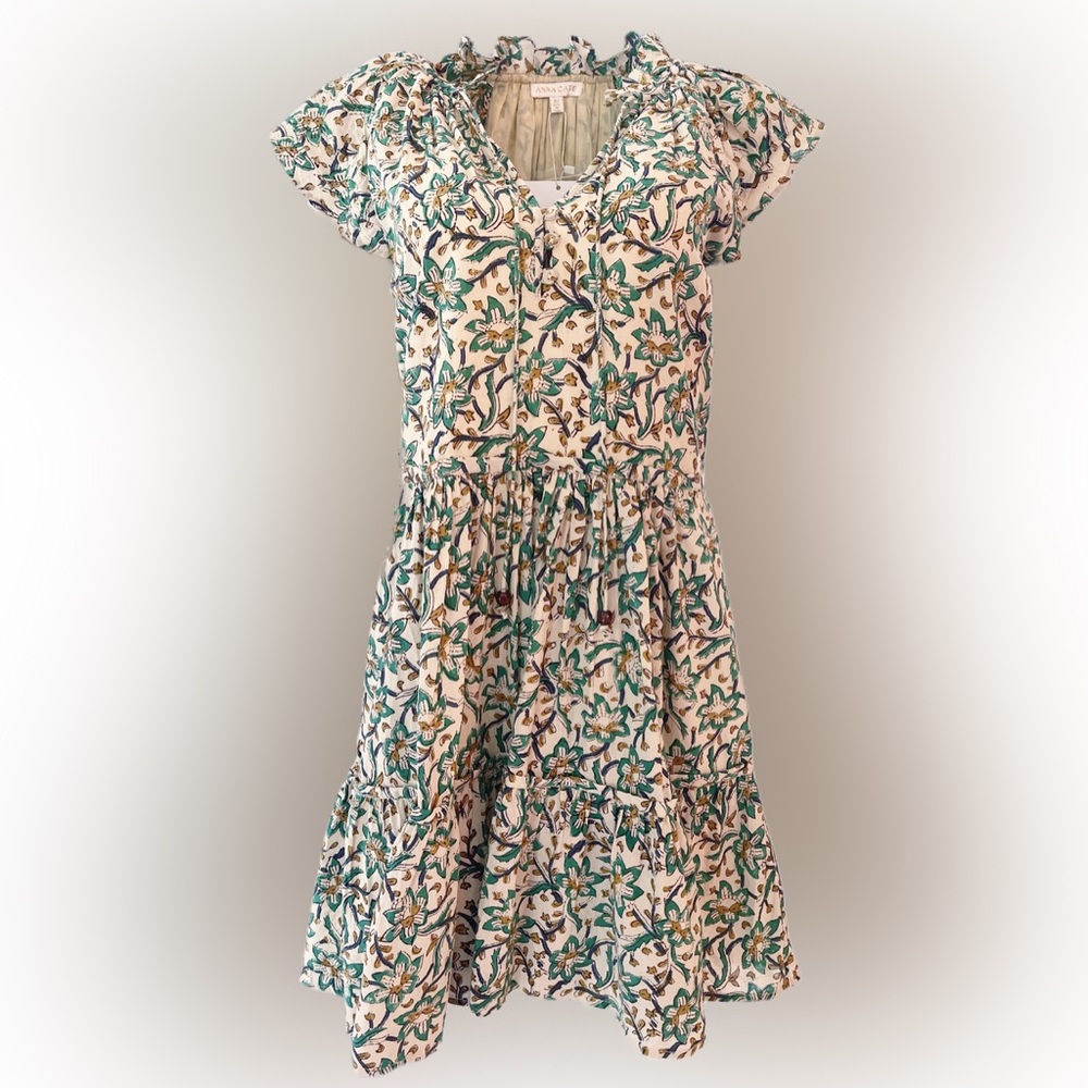 NWT Anna Cate Aimee Dress, Green Garden, S
